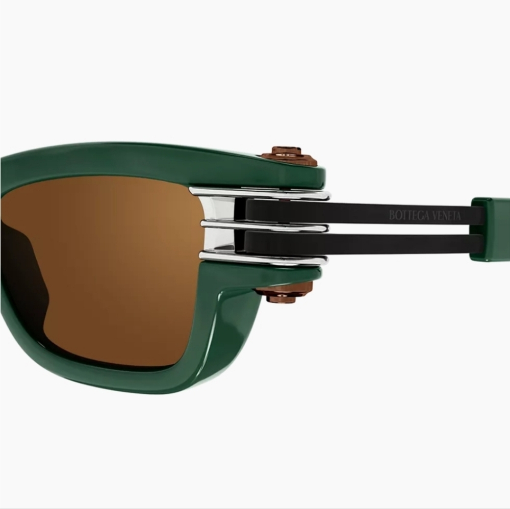 Bottega Veneta Bolt Rectangle Frame Sunglasses - Picture 2 of 9